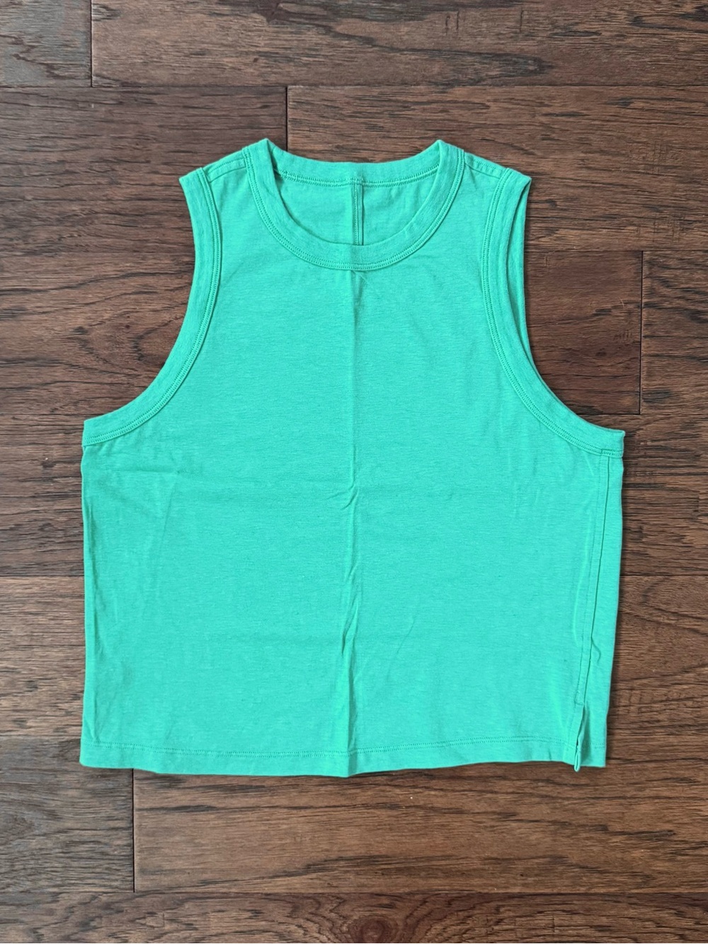EUC Lululemon Athletica Classic Fit Cotton Blend Tank Top Green